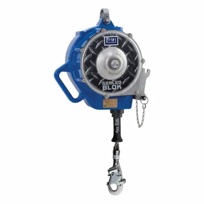 DBI-SALA Self-Retracting Lifeline: Stainless Steel Carabiner Anchor - Mounted SRLs