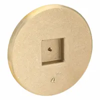 OATEY Plug: Slot Drive Plug, 4 in, NPT Threaded, Brass (MPN 42745)
