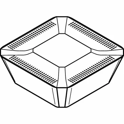 WIDIA Square Milling Insert: SEKR42AFNMS, SEKR1203AFNMS (MPN 6901194) - Square (S) Indexable Milling Inserts