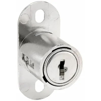 COMPX NATIONAL Sliding Door Lock: 1 in Lg, 7/8 in Wd - Locks for Sliding Doors