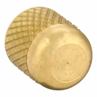 MUELLER Access Valve Cap: 1/4 in Female SAE Right-Hand, 1/2 in Overall Ht, Brass (MPN A 16447)
