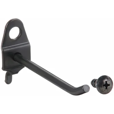 OEM Single Rod Pegboard Hook: 1/4 in Peg Hole - Hooks for Round-Hole Pegboard