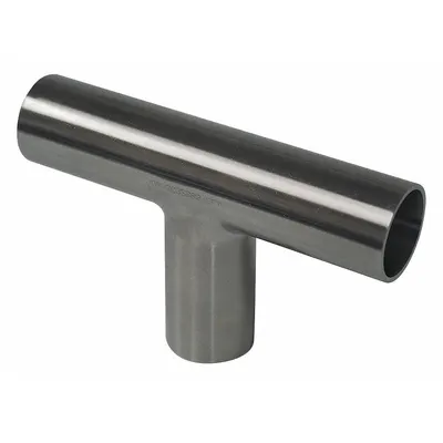 MAXPURE Sanitary Tee Fitting: Tee, 1 in OD x 1 in OD x 1 in OD Size, Weld - 316 Stainless Steel Sanitary Tube Fittings