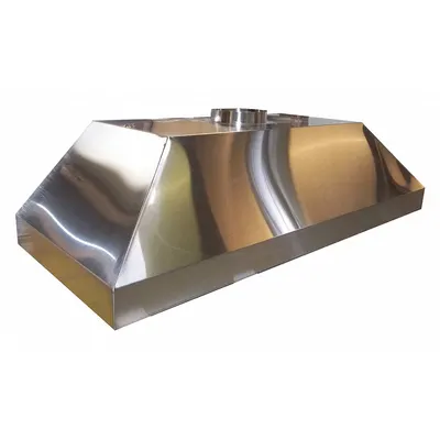 HEMCO Fume Hood: Stainless Steel, 1500 CFM, Vapor Proof, 30 in Overall Dp, 6 ft Overall Wd - Canopy Hoods