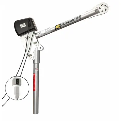 OZ LIFTING PRODUCTS Davit Crane: Aluminum, Electric, 500 lb Max. Load Capacity - Lightweight Aluminum Davit Cranes