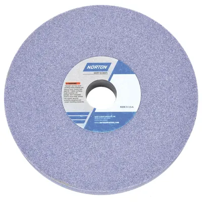NORTON Straight Grinding Wheel: Type 1, 8" x 3/4" x 1 1/4", 32A60-JVBE - Grinding Wheels for Moderate-to-Heavy Grinding of Tool Steels