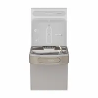 ELKAY Drinking Fountain with No Bottle Filler: On-Wall, 39 1/16 in Ht, Front Pushbar/Side Pushbar (MPN EZS8WSL)