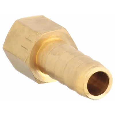 OEM Barbed Hose Fitting: For 5/16 in Hose I.D - Low-Lead Brass Multipurpose (Air, Water, Chemical) Rigid Barbed Hose Fittings