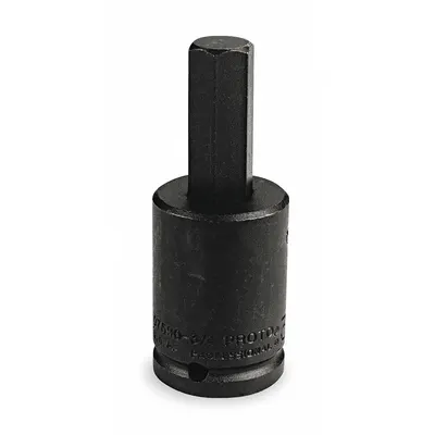 PROTO Impact Socket Bit : SAE, 5/8 in Tip Size, 3 27/32 in Overall Lg, Fixed Insert - Hex Impact Bit Sockets