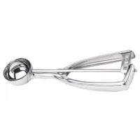 CRESTWARE Disher: 0.6 oz Capacity, Stainless Steel, NSF Certified, 1 1/2 in Bowl Dia, DSS50