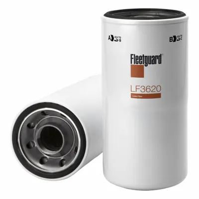 FLEETGUARD Automotive Oil Filter: B495, LF3620, 1 5/8"-12 UNS-2B Thread Size - Spin-On Oil Filters