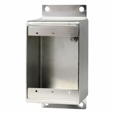 LEVITON Box: Stainless Steel, Rectangular, 1 Gangs, 3 1/16 in Box Dp - Standard Electrical Boxes