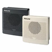 The PATLITE BKV-31JF-K is a tone alarm designed for audible signaling in industrial environments. It operates on 12 to 24V DC, consumes 5W, and is suitable for both indoor and outdoor use. The dark gray housing provides a neutral appearance for various applications