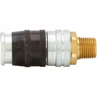 PARKER Quick Connect Hose Coupling: 1/2 in Body Size, 1/2 in Hose Fitting Size, 1/2" -14 Thread Size (MPN EZ-501-8MP)