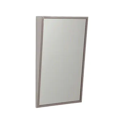 SEE ALL INDUSTRIES Bathroom Mirror: Rectangular, Acrylic, 30 in Overall Ht, 16 in Overall Wd - Tamper-Resistant Bathroom Mirrors