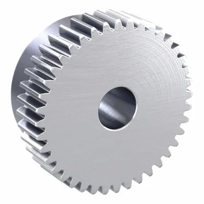 KHK GEARS Spur Gear: Module m 1, 40 Teeth, 10 mm Bore Dia, Stainless Steel, 20° Pressure Angle - Metric Spur Gears with Standard Hub