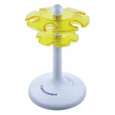 WHEATON Pipette Stand: Plastic, 8 11/16 in Overall Ht, Rotates 360° - Pipette Stands & Racks