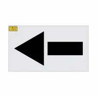 Individual Stencil: Straight Arrow, 24 in Overall Wd, 48 in Overall Ht, 0.125 in Thick (MPN 5330-048)