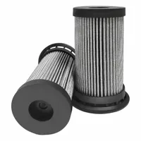 Cartridge hydraulic filter with glass media, 2 13/16 in outside diameter and 4 7/8 in overall height. Compatible with coolant fluid in Bobcat vehicles. Used in hydraulic systems to remove contaminants from coolant