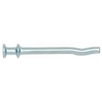 Flat, steel, zinc-plated vibration-resistant drive anchors from DEWALT. Each anchor has an overall length of 2 3/4 in. Supplied in a 100-pack. Used for securing formwork and embedded items in concrete forming and construction applications