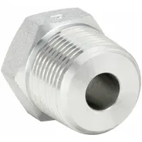 PARKER Metal Pipe Straight: 2 in x 1/2 in, Male NPT Threaded x Female NPT Threaded, 2,000 psi, Steel (MPN 2 X 1/2 PTR-S)