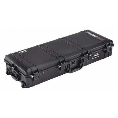 PELICAN 1745AIR Lightweight Long Case, 16 3/4 x 44 x 8 in, Black, 2 Wheels - Lightweight Long Cases