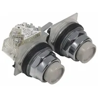 SCHNEIDER Flush Push Button Operator: Non-Illuminated, Flush Profile, Metallic, 30 mm, SPDT (MPN 9001KR11UH1)