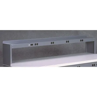 TENNSCO RE-18-1548 Riser for Workbenches, 48 in W x 15 in D, Gray, Steel - Risers for Workbenches