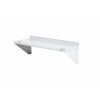 APPROVED VENDOR Wall Shelf: 36 in x 12 in x 12 in, 36 in x 12 in, 100 lb Load Capacity, Satin