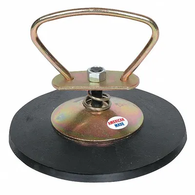 KEYSCO TOOLS Suction Cup Lifter: Suction Cup Lifter, Concave, 1 Cups, 6 in Cup Dia, Rubber - Handheld Manual Suction-Cup Lifters