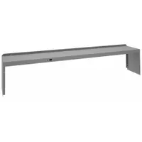 TENNSCO Electrical Shelf Riser: 96 in Overall Wd, 15 in Overall Dp, Gray, Carbon Steel, Steel, 18 in (MPN RE-18-1596)