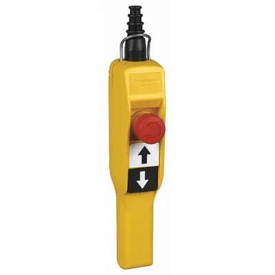 SCHNEIDER Pendant Control Station: (2) Push Buttons/Emergency Stop, 1NO/1NC - Push-Button Pendants