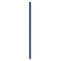 ASI GLOBAL Partition Column: Steel, Smooth Semi Gloss, Royal Blue, 82 in Ht, 3 in Wd, 1 1/4 in Thick (MPN 40-91370303-35)