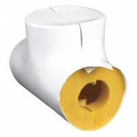 APPROVED VENDOR Pipe Fitting Insulation: Tee, Fiberglass, Slit, 1 in Thick, 3/4 in Inside Dia (MPN TEE402)