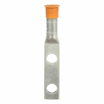 3M Compression Lug: For 400 kcmil, 1/2 in Stud Size, Std - Two-Hole Compression Lugs