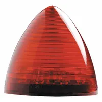 MAXXIMA Clearance Marker Light: Clearance Light, LED, Round, Surface Mount, Red, Grommet, IP67 (MPN M11201R)