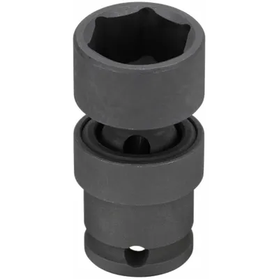 WESTWARD Impact Socket: 3/4 in Socket Size, 6-Point, Std, Black Phosphate, Not Tether Capable - 3/8" Drive SAE Flex Impact Sockets