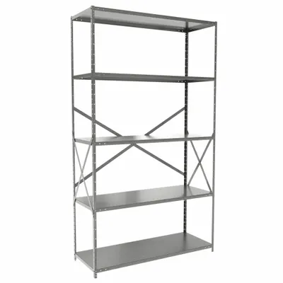 HALLOWELL Medium-Duty Standalone Open Metal Shelving