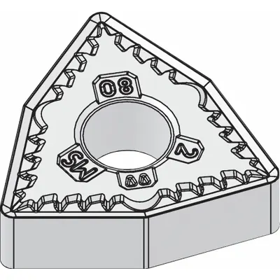 WIDIA Turning Insert: WNMG332MS - Trigon (W) Indexable Turning Inserts
