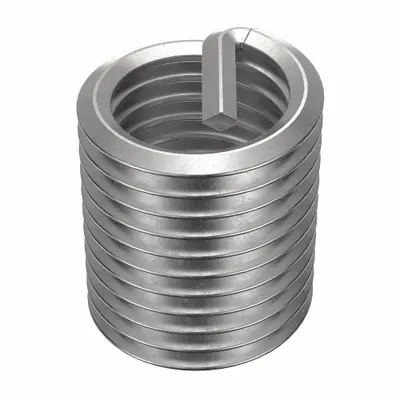 OEM Free-Running Tanged Helical Insert, 1"-8 Thread Size, Stainless Steel - Free-Running Tanged Helical Inserts