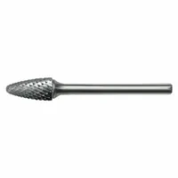 CLE-LINE Carbide Bur: Ball-Nosed Tree, SF-51, Double Cut, 1/4" x 1/2" Head, 1/8" Shank (MPN C10035)