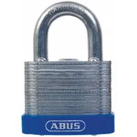 ABUS Padlock: Steel, Unfinished, Silver, Std Shackle, Steel, 63/64 in Vert Clearance, ABUS 41 Eterna (MPN 41/50 MK KD)