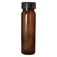 QORPAK Sample Vial: 20 mL, Includes Closure, Polypropylene, 27.75 mm Body Dia, Square, Amber, Sample (MPN GLC-04917)