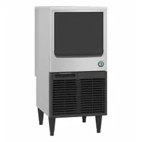 The HOSHIZAKI KM-81BAK is an undercounter ice machine that produces crescent-shaped ice cubes. It includes an integrated storage bin, making it suitable for commercial kitchens, bars, and restaurants where space is limited. This unit is designed for high-volume beverage service