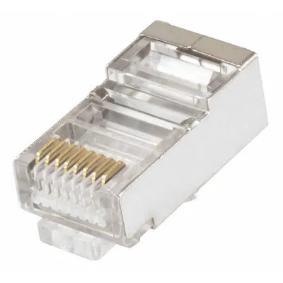 MONOPRICE Modular Plug: Modular Plug RJ45, Stranded, 5 Cable Category, 100pk Pack Size - RJ Modular Connectors