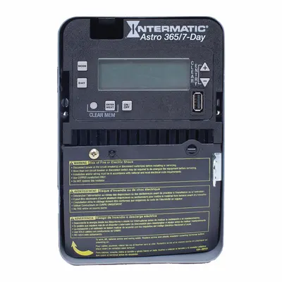 INTERMATIC Electronic Timer: 7 day, Astronomic, 120-277V AC, SPST - Digital Timer Switches