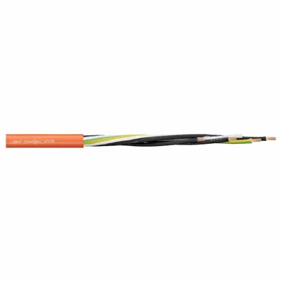 CHAINFLEX Motor Cable: 8 AWG, 4 Conductors, Order by the Foot, PUR Jacket - Continuous Flexing Power Cables