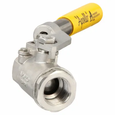APOLLO Manual Two-Way Ball Valve: 1 in, Stainless Steel, Straight Valve Body, FNPT x FNPT - Stainless Steel Ball Valves