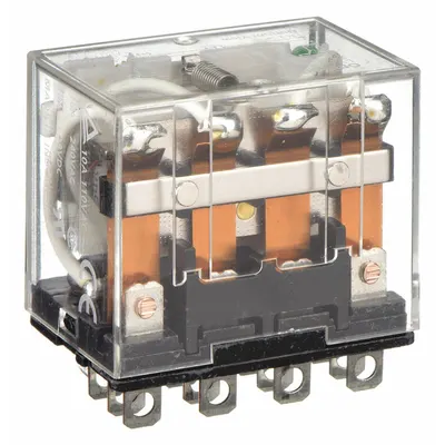 OMRON General Purpose Relay: Socket Mounted, 10 A Current Rating, 24V DC, 4PDT - Socket-Mounted Relays