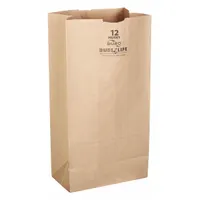 Grocery Bag: 7 1/6 in Wd, 4 1/2 in Dp, 13 3/4 in Ht, Grocery Bag, Kraft, 400 PK (MPN 70212)